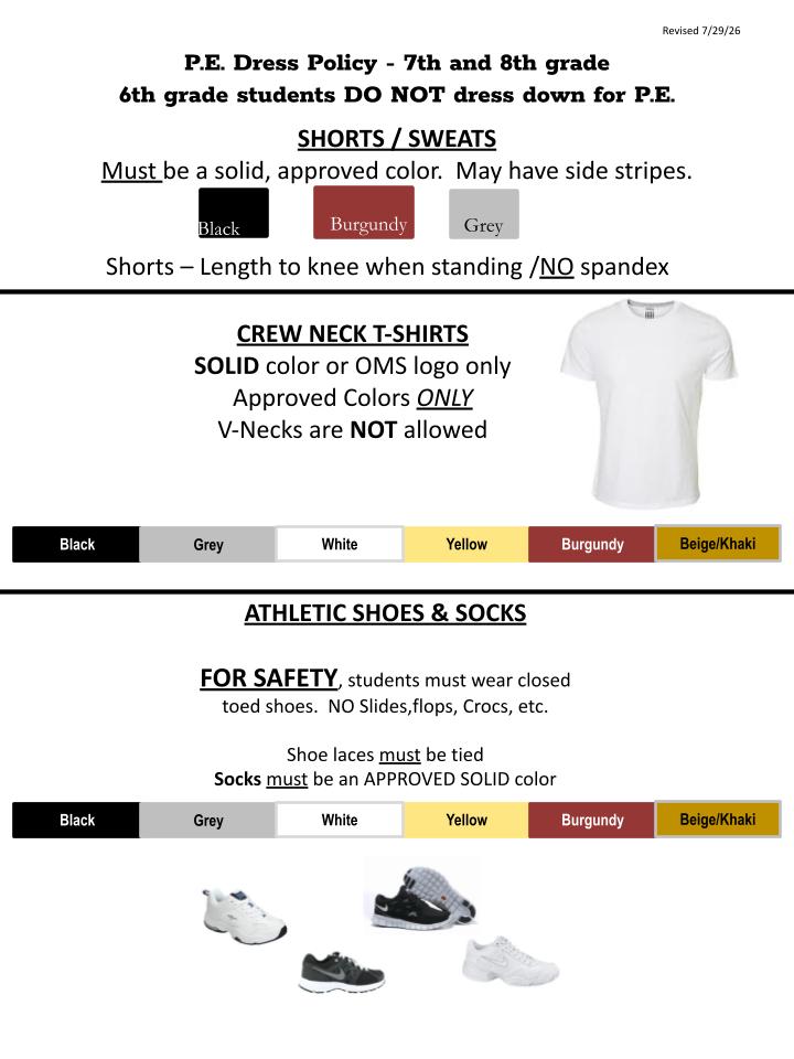 OMS Uniform Policy