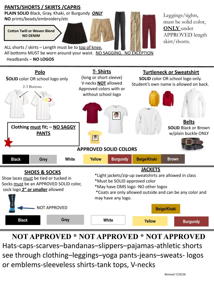 OMS Uniform Policy